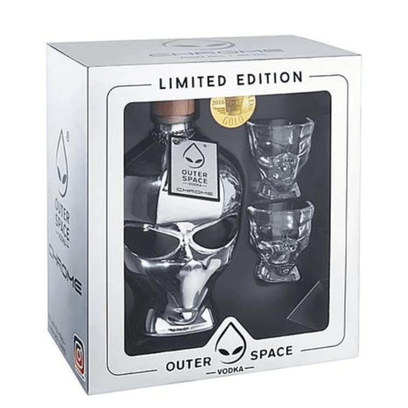 Outer Space Vodka Chrome Gift Set