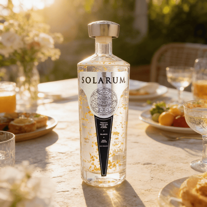Solarum Tequila Blanco with 24K Gold Flakes